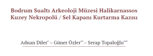 Bodrum Underwater Archaeology Museum Halikarnassos Northern Necropolis / Flood Trap Rescue Excavation